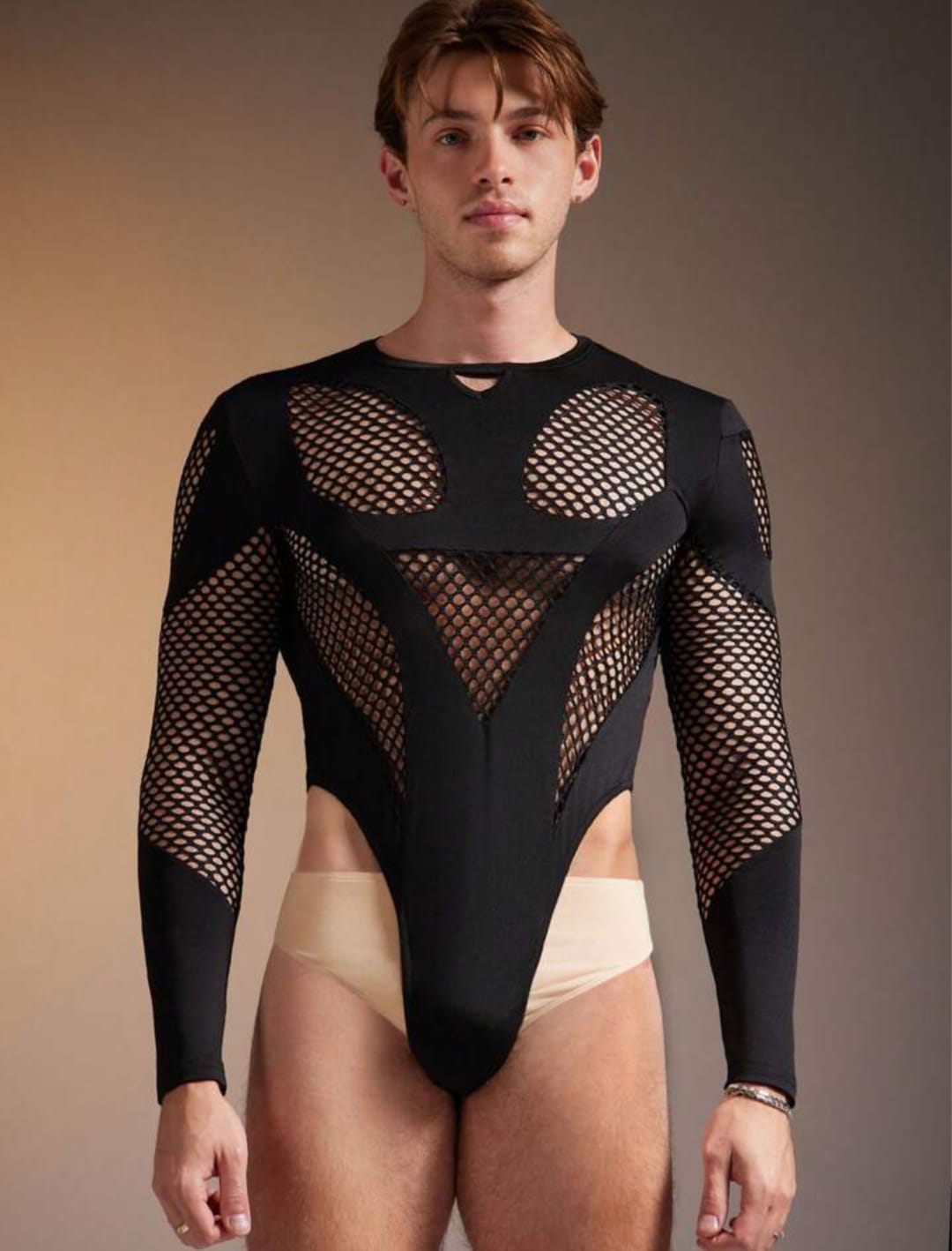 Shadow Mesh Cut- Out Bodysuit